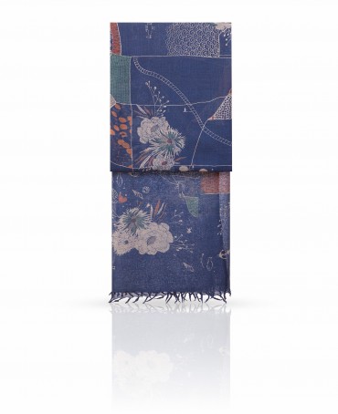 Палантин Женский ZW-VILLAGE/BLUE